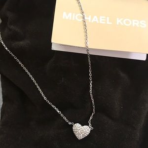 Michael Kors Silver Heart Necklace